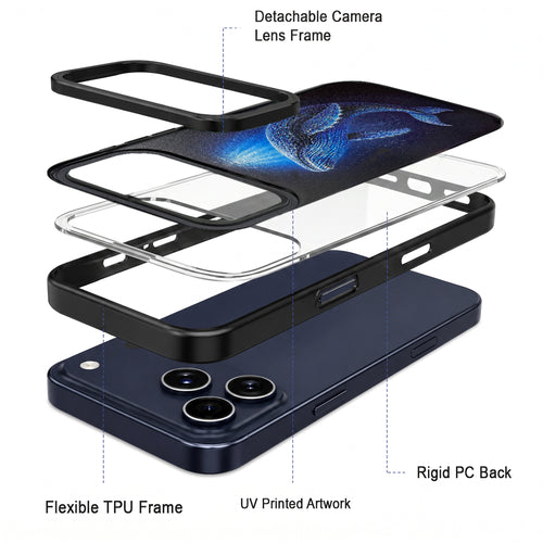 Whale iPhone 17 Pro Max Protective Phone Case