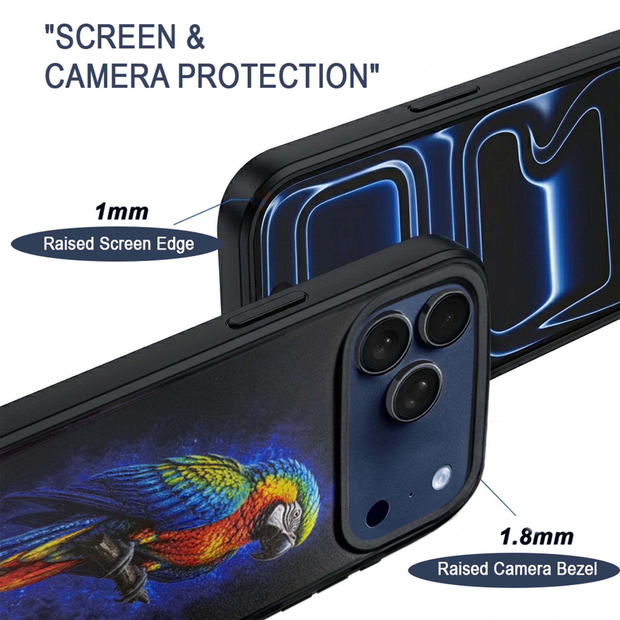 Parrot iPhone 17 Pro Max Protective Phone Case
