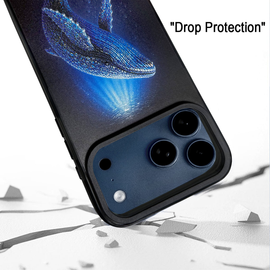 Whale iPhone 17 Pro Max case with protective TPU frame and camera bezel